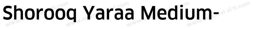 Shorooq Yaraa Medium字体转换